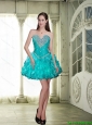 Wonderful 2016 Beaded and Ruffles Prom Dresses in Teal