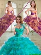 2016 Beautiful Sweetheart Sweet 16 Dresses with Beading and Ruffled Layers
