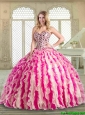 2016 Lovely Sweetheart Quinceanera Dresses with Beading and Ruffles