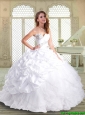 Gorgeous Brush Train Quinceanera Dresses  with Beading and Pick Ups