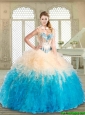 Pretty Floor Length Quinceanera Dresses with Beading and Ruffles
