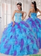Cute Ball Gown Beading and Appliques Quinceanera Dresses