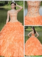 Perfect Beading and Ruffles Layered Quinceanera Gowns