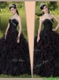 Perfect  Sweetheart Quinceanera Gowns with Ruffles Layered and Beading