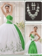 Pretty Sweetheart Quinceanera Dresses with Embroidery for 2016