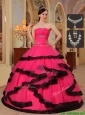 PrettyAppliques Quinceanera Dresses in Red and Black 230.99