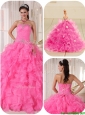Discount Ball Gown Strapless Quinceanera Dresses  with Beading
