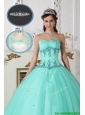 Discount  Green Sweetheart Quinceanera Dresses with Beading