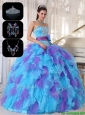 Gorgeous Multi Color Sweet 16 Dresses  with Beading and Appliques