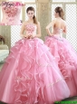 Lovely Strapless Sweet 16 Dresses with  Appliques and Ruffles