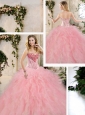 Classical Beading and Ruffles Sweet 16 Dresses in Multi Color
