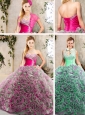 Luxurious Sweetheart Quinceanera Gowns with Brush Train