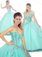 2016  Cute  Sweetheart Beading Quinceanera Dresses for Spring