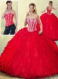 Pretty  Sweetheart Beading Quinceanera Dresses with Ruffles