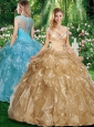 Cute A Line Cap Sleeves Quinceanera Dresses with Beading