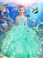 Beautiful Ball Gowns Straps 2016 Little Girl Pageant Dresses with Beading