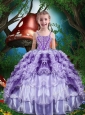 Luxurious Ball Gown Beading and Ruffles Little Girl Pageant Dress for 2016