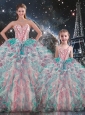 Fashionable Ball Gown Princesita with Quinceanera Dresses with Beading and Ruffles