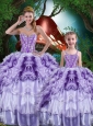 Luxurious Ball Gown Beading and Ruffles Princesita with Quinceanera Dresses for 2016