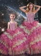 Wonderful Sweetheart Ruffled Layers Princesita with Quinceanera Dresses for Fall