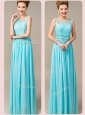 Fashionable Empire Scoop Bridesmaid Dresses with Appliques and Lace