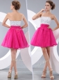 Lovely Princess Strapless Short Cocktail Dresses with Beading
