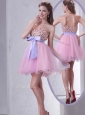 Lovely Sweetheart Beading Pink Short Cocktail Dresses for Cocktail