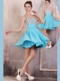 Hot Sale Straps Mini Length Beading Popular Prom Dress for Summer