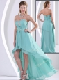 Low Price Sweetheart High Low Popular  Prom Dress with Beading