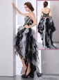 Perfect Sweetheart High Low Beading Popular Prom Dresses in Multi Color
