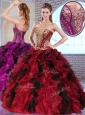 Most Popular Sweetheart Quinceanera Dresses with Appliques and Ruffles