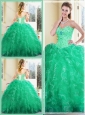 2016 Cute Sweetheart Ball Gown Quinceanera Dresses with Ruffles
