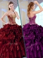 Cute Ball Gown Sweetheart Sweet 16 Quinceanera Dresses with Ruffles and Appliques