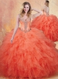 Cute Straps Sweet 16 Quinceanera Dresses with Ruffles and Appliques