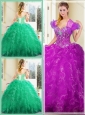 Clearance  Ball Gown Quinceanera Dresses with Ruffles for Fall