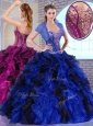 Clearance Hot Ball Gown Appliques and Ruffles Quinceanera Dresses for Fall