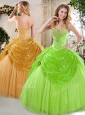 Clearance  Sweetheart Beading and Paillette Quinceanera Dresses for Spring 2016