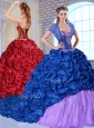 Clearance  Sweetheart Brush Train Pick Ups and Appliques Quinceanera Dresses  2016