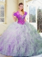 2016 Discount Multi Color Sweet 16 Quinceanera Dresses with Beading and Ruffles