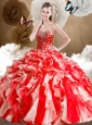 2016 Unique Sweetheart Multi Color Quinceanera Dresses with Ruffles