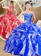2016 Unique Sweetheart Multi Color Sweet 16 Quinceanera Dresses with Ruffles