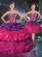 Gorgeous Ball Gown Sweetheart Detachable Quinceanera Dresses with Ruffles