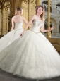 Most Popular Ball Gown Sweetheart White Wedding Dresses with Beading