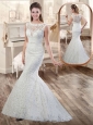 Best Column V Neck Appliques Wedding Dresses with Cap Sleeves
