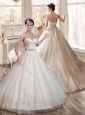 Popular Sweetheart Wedding Dresses with Lace and Belt