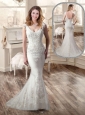 Sexy Mermaid Brush Train 2015 Wedding Dresses for Garden