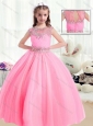 2016 Beautiful Ball Gown Cap Sleeves Mini Quinceanera Dresses with Beading