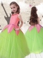 2016 Cheap Scoop Ball Gown Multi Color New Style Little Girl Pageant Dresses