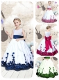 2016 Hot Sale Scoop Long Mini Quinceanera Dresses with Bowknot