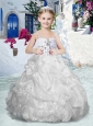 Beautiful Spaghetti Straps Flower Girl Dresses with Beading and Bubles